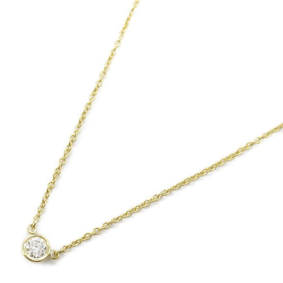 TIFFANY & CO. 18k Yellow Gold Diamond Necklace - Picture 1 of 7